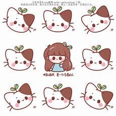 可爱猫咪简笔画呆萌